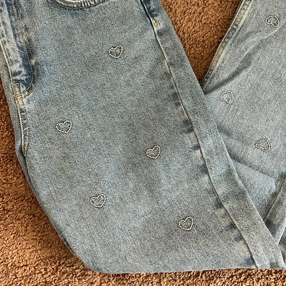 Francesca’s High Waisted Heart Jeans - Picture 2 of 5